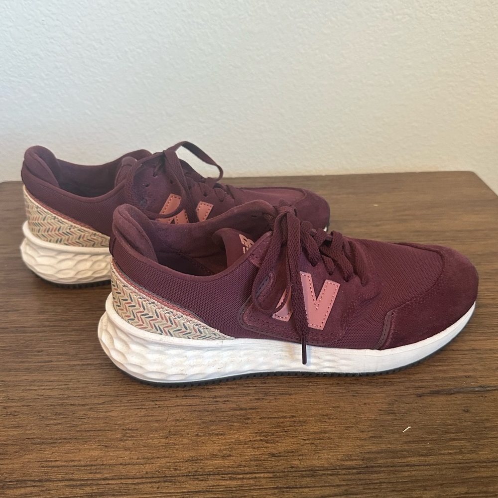 New Balance Size 7  Maroon athletic sneakers